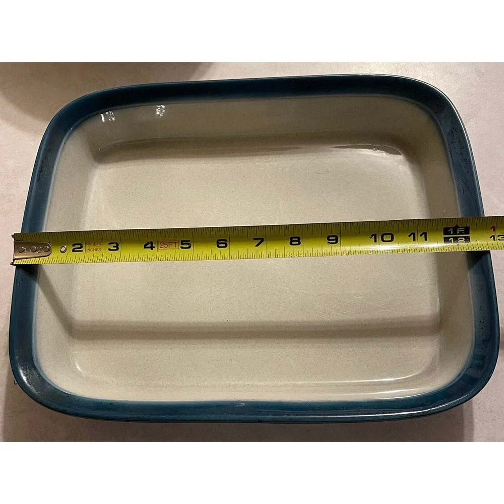 Wedgwood Blue Pacific Baking Casserole/Brownie Dish - Made in England 13